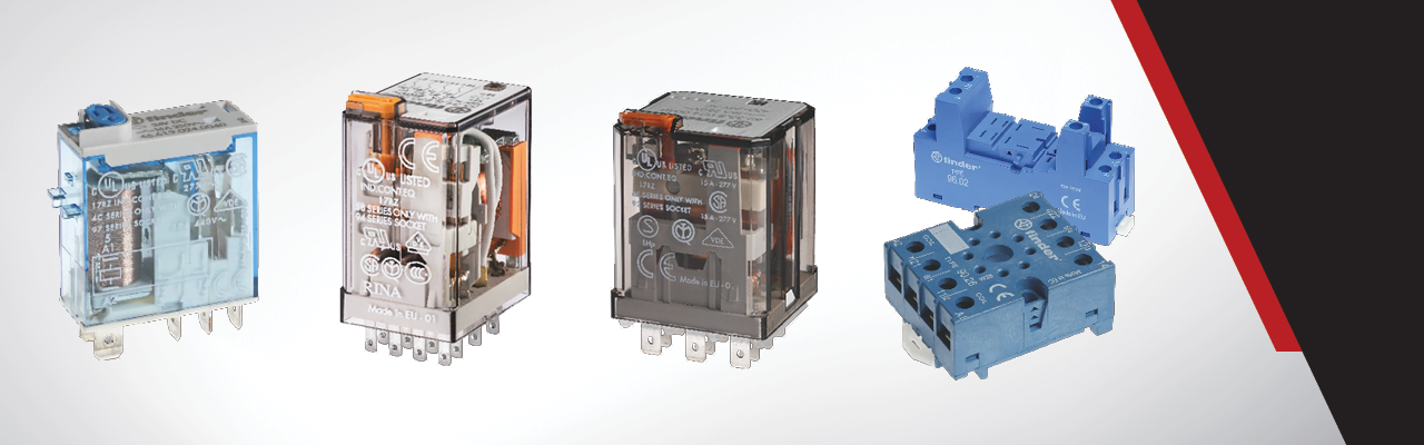 Finder industrial power relays for machine control applications