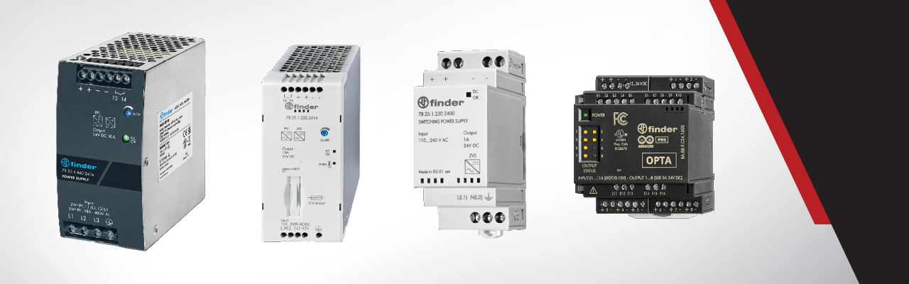 Finder Power Supplies & Programmable Logic Relays