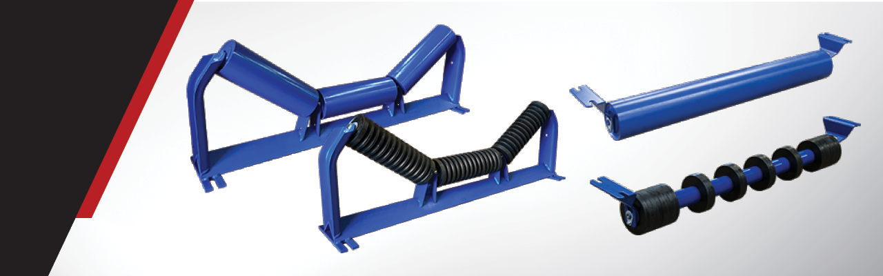 Martin conveyor idlers including equal, self-aligning, impact, and return idlers