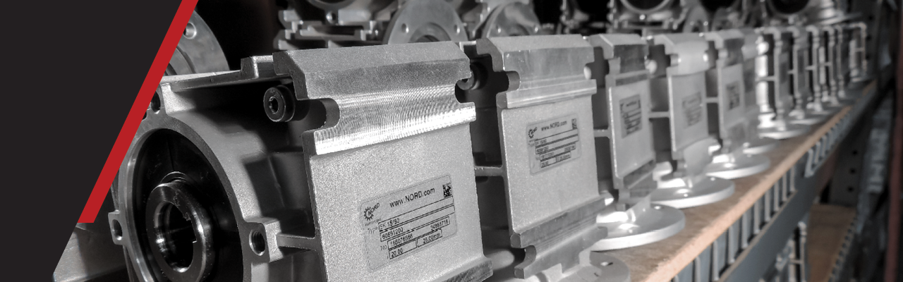 NORD Flexbloc worm gear unit with motor for application-specific drive assembly