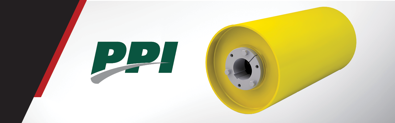 PPI Mine Duty Drum Pulley engineered for strength and durability in demanding conveyor applications