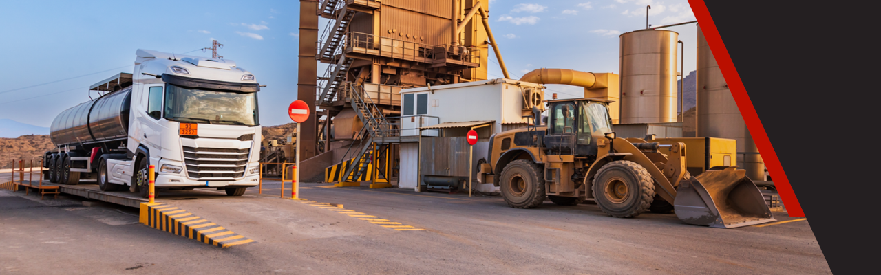 High-visibility red URECLAD 200 T-Scale seal that blocks debris in truck scale gaps