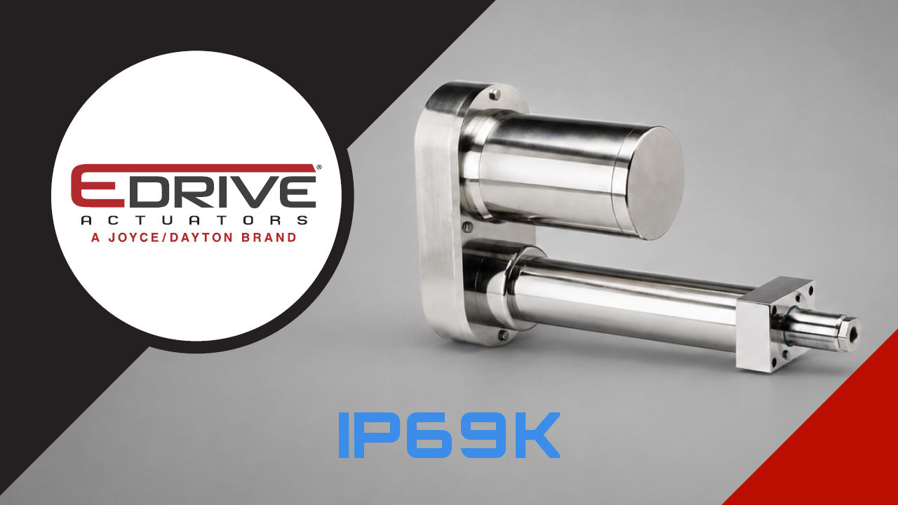 EDrive Eliminator SP stainless steel electric linear actuator for high pressure washdown
