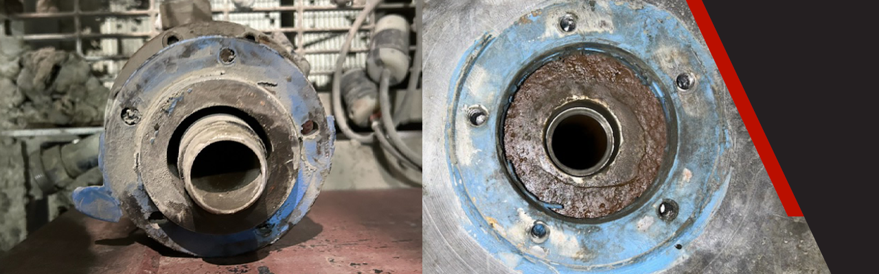 rotary union on industrial equipment that needs to be replaced