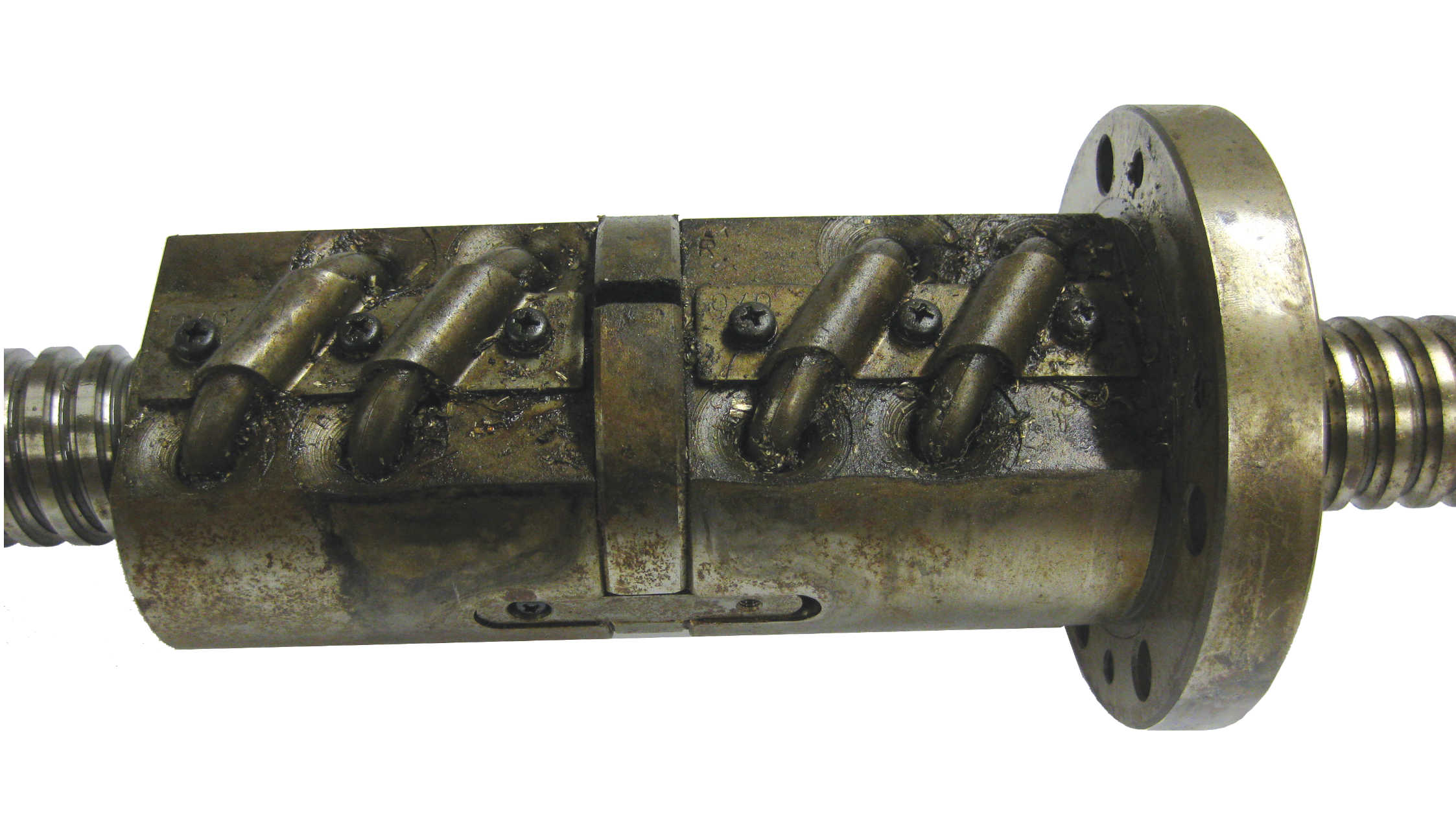 damaged ball screw